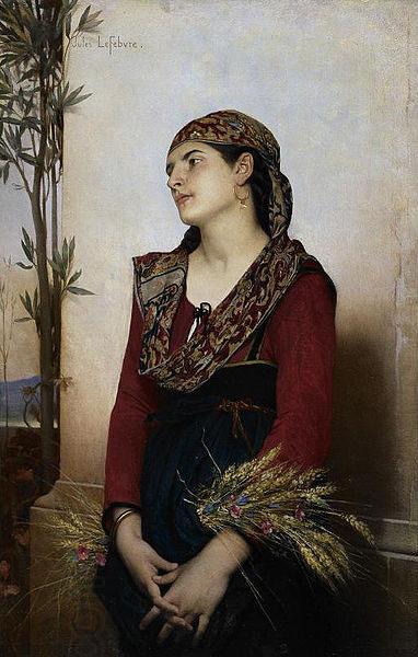 Jules Joseph Lefebvre Mediterranean Beauty oil painting picture